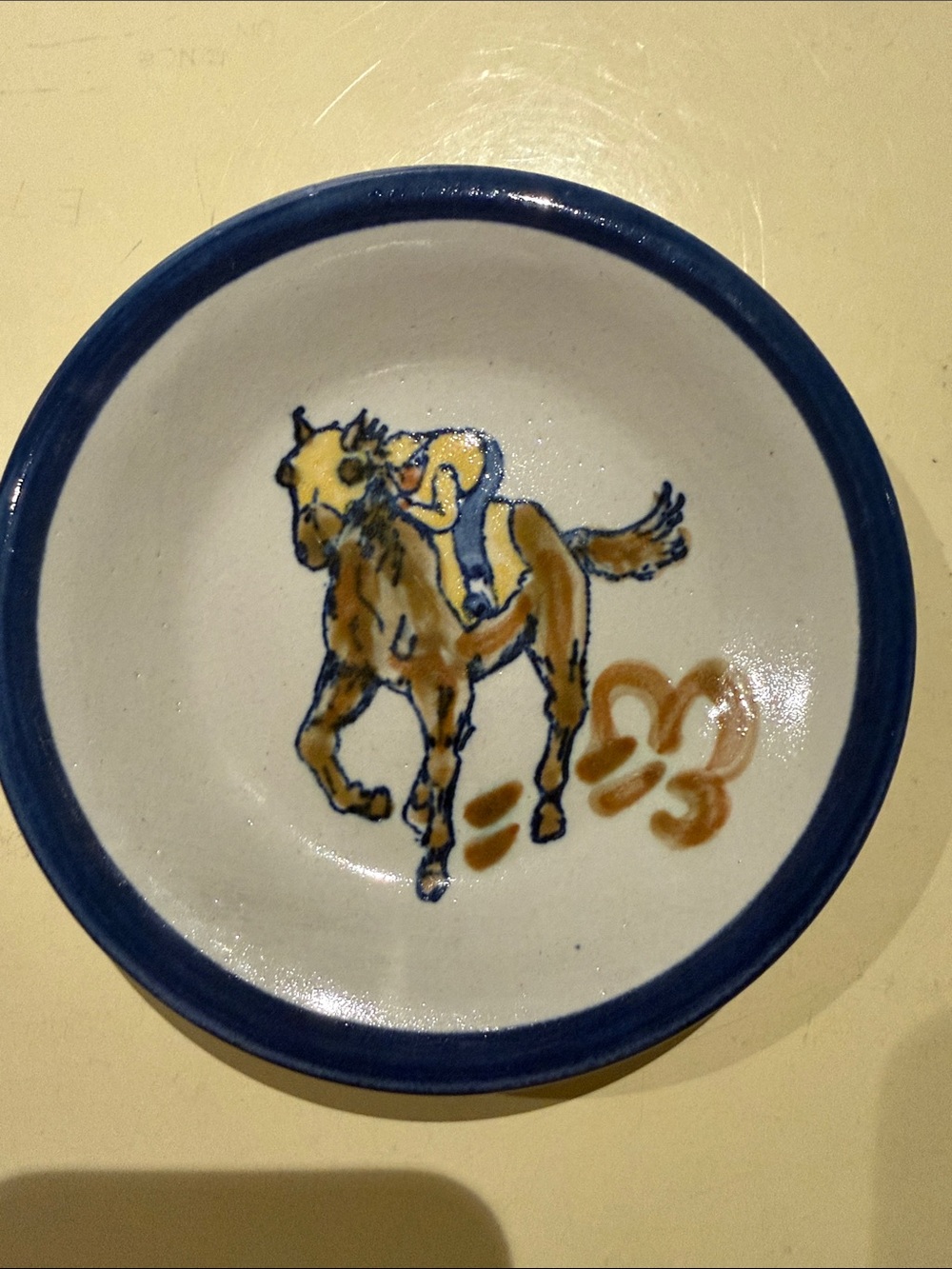 Louisville Stoneware 104th Kentucky Derby mini souvenir plate coaster 1978 4.75”